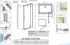 Radaway Essenza Kdj kabina 110x70cm prawa szkło przejrzyste 1385041-01-01R/1384048-01-01